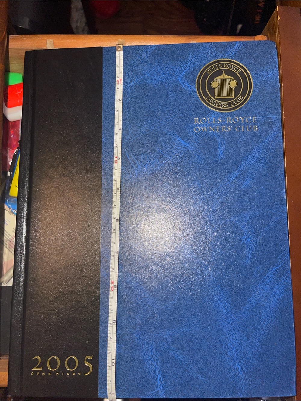 New 2005 Desk Rolls-Royce Diary - Blue/Black. Mint/Used/clean.